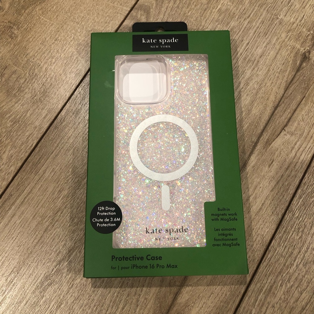 Kate Spade New York iPhone 16 Pro Max Case with MagSafe - Chunky Glitter
